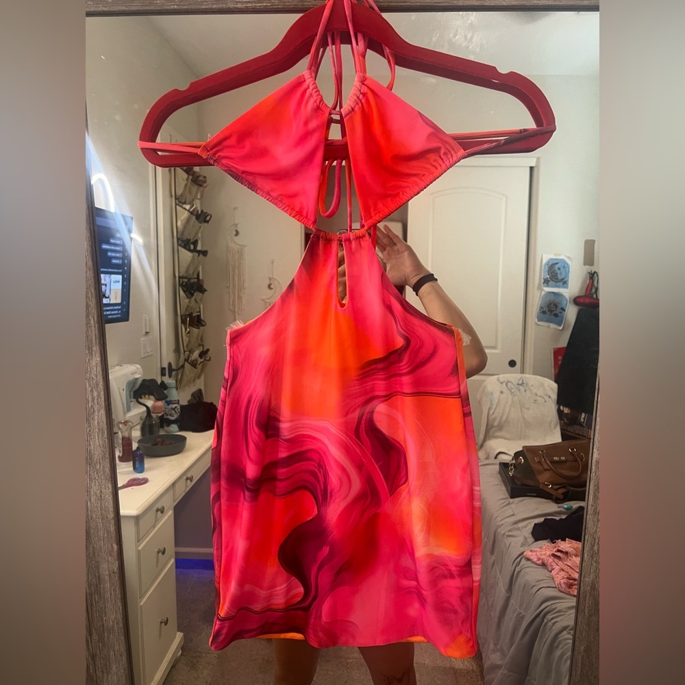 White Fox Boutique Vacations Calling Mini Dress